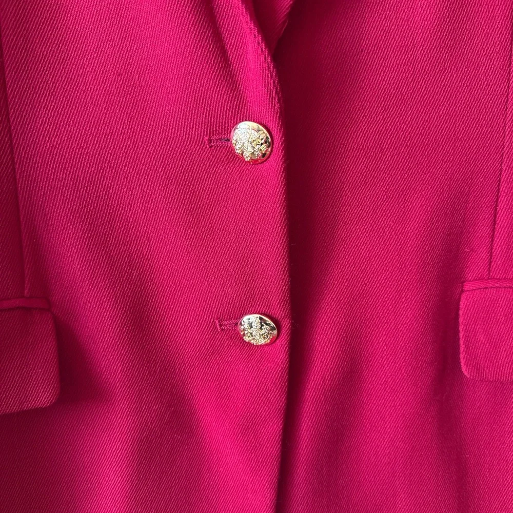 Lauren Ralph Lauren Red Blazer with logo emblem vintage - Picture 3 of 7